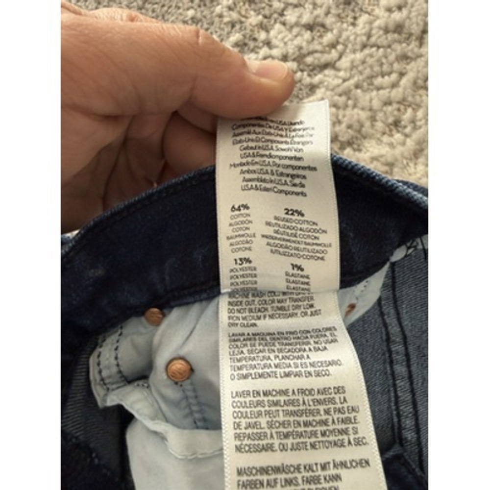 Mother Flare Jeans Womens 29 Blue Dark Wash Mid Rise Stretch Denim - Picture 11 of 12